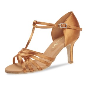 Diamant DanceArt Darja dames Satijn Competition Latinschoenen model 219 Slim hak