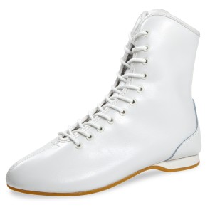 Diamant Stride Garda unisex Showdance-Boot van Witte Leer 225-512-033