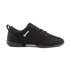 Portdance Groovies Trainer 01 Zwarte  Knitting Textiel Danssneakers