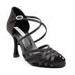 Portdance PD818 Zwart Satijn dames Dansschoenen