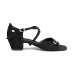 PD636 Zwart Nubuck met hak 30mm