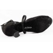 PD500 Dames Dansschoenen Zwart Glamour Satijn met hak 45mm
