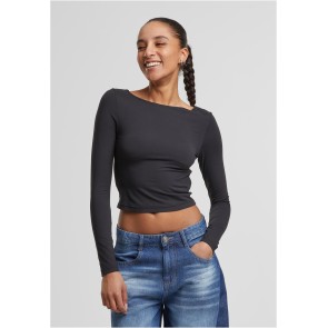 Urban Classics dames Slim Fit met Lange Mouwen