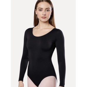 Alista Dancer Basics  Zwart dames Balletpakje met 7/8 Mouwen voor volwassenen Carré