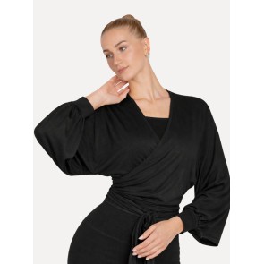 ballet-en-yogavestje-voor-dames-in-zwart-van-bamboe-op-model