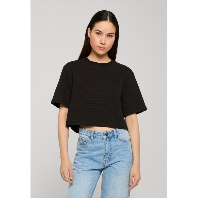 Urban Classics TB8382 dames Structured Jersey Cropped Tee