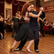 dancing tango in leotard of Capezio