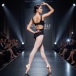 model on the catwalk