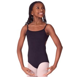 Capezio Soft Elegance meisjes Balletpakje met Spaghettibandjes en Verfijnde Twist-rug