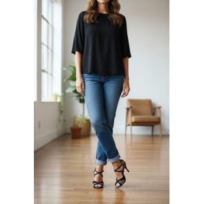 Lidmag Fantasy Nero dames Dansschoenen