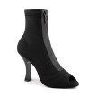 PortDance PD Rita Hak 80mm  Danslaars van Zwarte Lycra