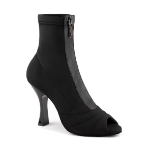 PortDance PD Rita Hak 80mm  Danslaars van Zwarte Lycra