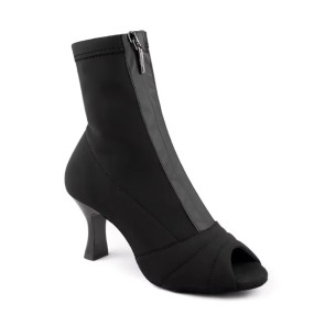 PortDance PD Rita 60 mm Hak Danslaars van Zwarte Lycra