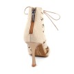 PD804 Net Beige-Gouden Slangenprint Hak 70mm
