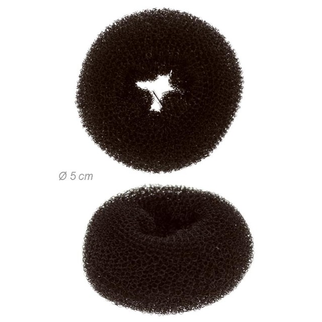 Haardonut-knotje maker - bruin 5 cm