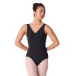 Capezio_Essentials_Pinch_V_Neck_Leotard_Black_ES1006W_1