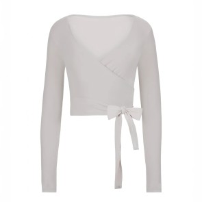 Ballet-Warm-Up-Wrap-Top-Light-Nude-Front-Mara-Dancewear