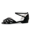 Anna kern 1054-10 Margo Dames Zwarte Suède Danssandalen