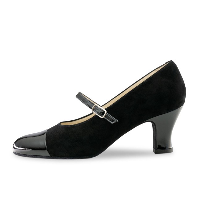 Werner Kern Gladys Zwart Suède dames Dansschoenen