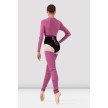 Bloch Nova Dames Dijhoge Geribbelde diep roze Beenwarmers