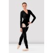 Bloch Nova Dames zwarte Dijhoge Geribbelde Beenwarmers