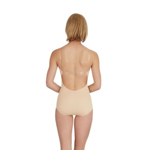 Capezio Camisole Body met Transparante Bandjes 3565 beige