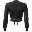 Papillon PA2056 wikkel balletvest voor dames zwart achterkant 