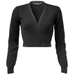Papillon PA2056 wikkel balletvest voor dames zwart voorkant