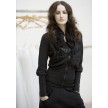 papillon vest met rolkraag
