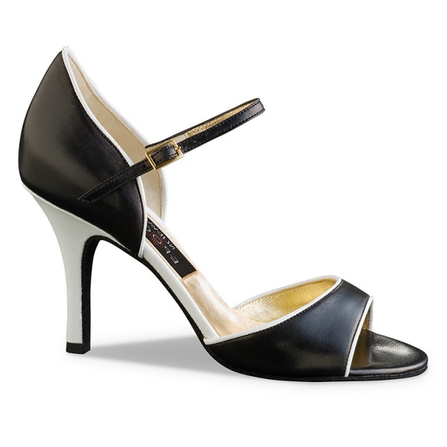 Nueva Epoca Evita zwart witte dansschoenen