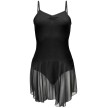 Papillon PA4054 dames balletpak met spaghettibandjes en rok voorkant