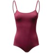 Papillon 7PA4201 balletpak met spaghettibandjes katoen en lycra rood voorkant 