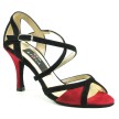 Dansschoenen Dames Tango Nueva Epoca Paulina rood met zwart