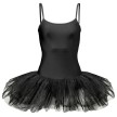 Papillon PA4090 dames balletpak met tutu voorkant zwart
