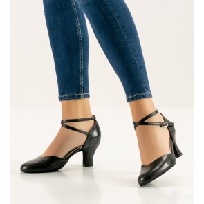 Werner Kern Kyra dames dansschoenen brede hak 6 cm hoog suede zool voor ballroom stijldansen