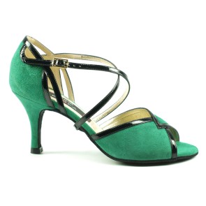 groene exclusive dansschoenen tango schoenen