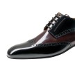 Nueva Epoca Belgrano heren dansschoenen leer zwart met donkerrood