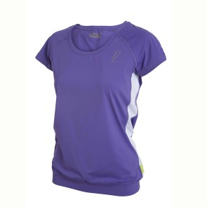 raglan banded bottom tee paars