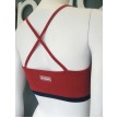 rode sporttop voor vrouwen