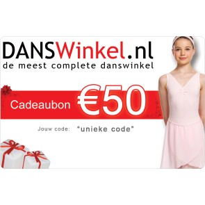 Danswinkel cadeaubon 50 Euro