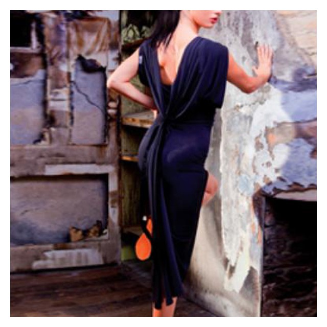 Chrisanne Draped Back Dress