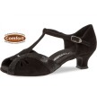 Diamant 019-011-208 dames latin dansschoenen lage flare hak