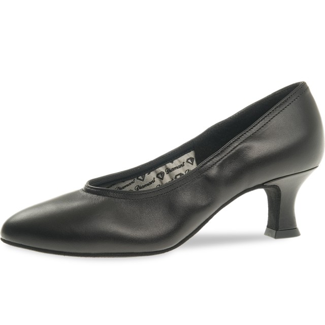Diamant 069-068-034 dames ballroom dansschoenen zwart elastiek 