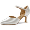 Diamant 051-085-092 dames ballroomschoenen satijn wit 
