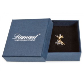 Diamant HW07972 broche van dansend paar doosje