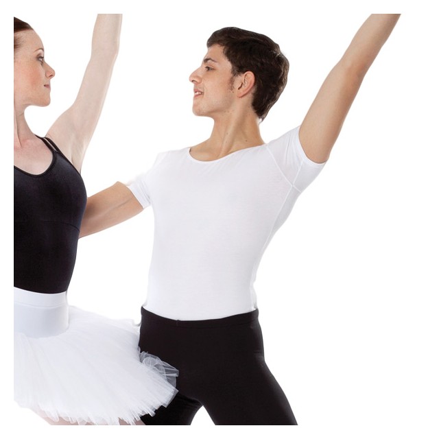 Intermezzo 31111 heren balletpakje korte mouwen wit