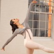 Capezio CS300 dames balletvest lange mouwen grijs