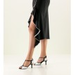 Nueva Epoca Paloma Dansschoenen voor Dames t-bandje zwart wit vintage klassiek model