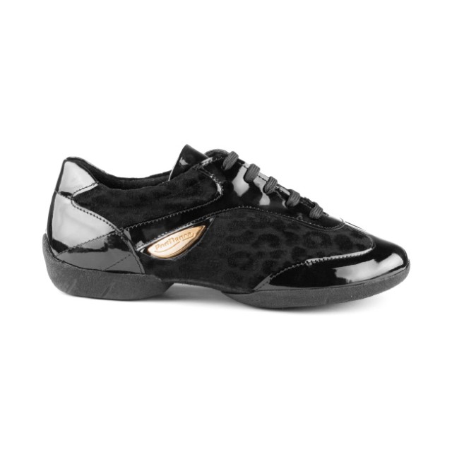 Portdance PD02 Unisex Zwarte Danssneakers voor Latin