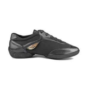 Portdance Fashion PD03 Zwarte Danssneakers met Buitenzool